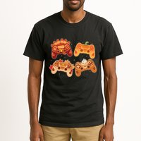 Thanksgiving Autumn Fall Video Game Controllers Tall T-Shirt