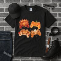 Thanksgiving Autumn Fall Video Game Controllers Tall T-Shirt