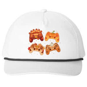 Thanksgiving Autumn Fall Video Game Controllers Snapback Five-Panel Rope Hat