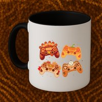 Thanksgiving Autumn Fall Video Game Controllers Mug