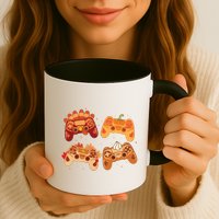 Thanksgiving Autumn Fall Video Game Controllers Mug