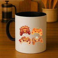 Thanksgiving Autumn Fall Video Game Controllers Mug