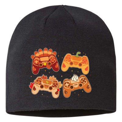 Thanksgiving Autumn Fall Video Game Controllers Sustainable Beanie
