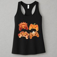 Thanksgiving Autumn Fall Video Game Controllers Womens Tank Top