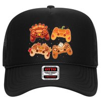 Thanksgiving Autumn Fall Video Game Controllers Trucker Hat