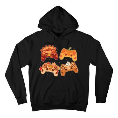 Thanksgiving Autumn Fall Video Game Controllers Tall Hoodie