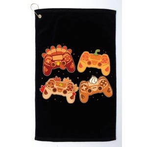 Thanksgiving Autumn Fall Video Game Controllers Platinum Collection Golf Towel