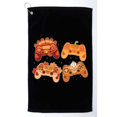 Thanksgiving Autumn Fall Video Game Controllers Golf Towel
