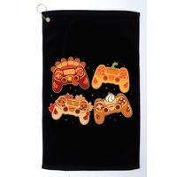Thanksgiving Autumn Fall Video Game Controllers Golf Towel