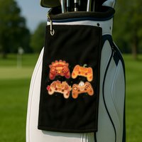 Thanksgiving Autumn Fall Video Game Controllers Golf Towel