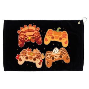 Thanksgiving Autumn Fall Video Game Controllers Grommeted Golf Towel