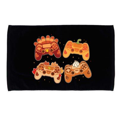 Thanksgiving Autumn Fall Video Game Controllers Microfiber Hand Towel