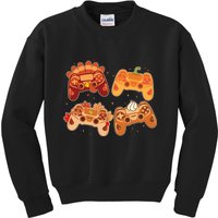 Thanksgiving Autumn Fall Video Game Controllers Kids Sweatshirt