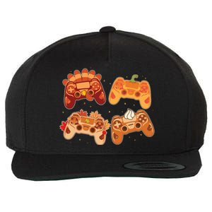 Thanksgiving Autumn Fall Video Game Controllers Wool Snapback Cap