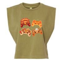 Thanksgiving Autumn Fall Video Game Controllers Garment-Dyed Women's Muscle Tee