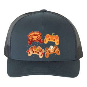 Thanksgiving Autumn Fall Video Game Controllers Yupoong Adult 5-Panel Trucker Hat