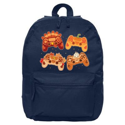 Thanksgiving Autumn Fall Video Game Controllers 16 in Basic Backpack