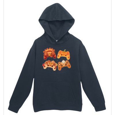 Thanksgiving Autumn Fall Video Game Controllers Urban Pullover Hoodie