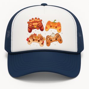 Thanksgiving Autumn Fall Video Game Controllers Trucker Hat