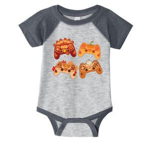 Thanksgiving Autumn Fall Video Game Controllers Infant Baby Jersey Bodysuit