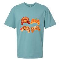 Thanksgiving Autumn Fall Video Game Controllers Sueded Cloud Jersey T-Shirt