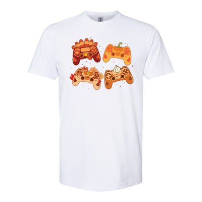 Thanksgiving Autumn Fall Video Game Controllers Softstyle® CVC T-Shirt