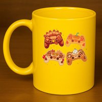 Thanksgiving Autumn Fall Video Game Controllers 11oz C Handle Ceramic Mug