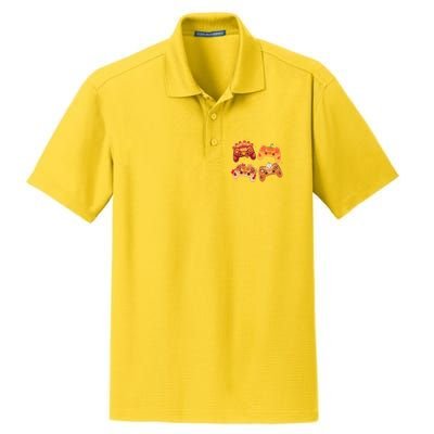 Thanksgiving Autumn Fall Video Game Controllers Dry Zone Grid Polo