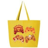 Thanksgiving Autumn Fall Video Game Controllers 25L Jumbo Tote