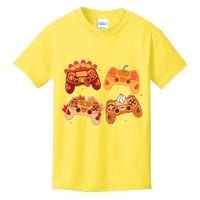 Thanksgiving Autumn Fall Video Game Controllers Kids T-Shirt