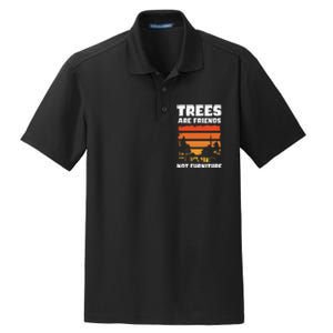 Trees Are Friends Not Furniture Environmentalist Dry Zone Grid Polo