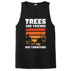 Trees Are Friends Not Furniture Environmentalist PosiCharge Competitor Tank