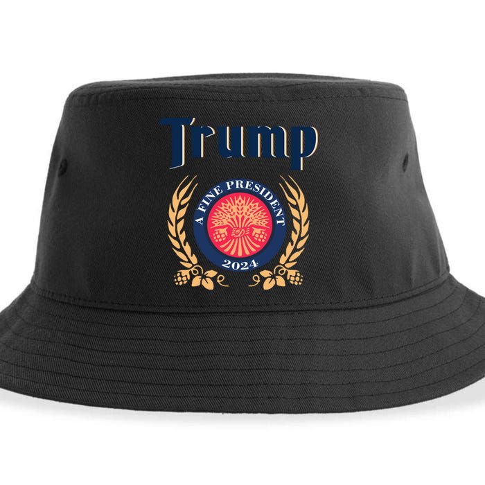 Trump A Fine President 2024 Sustainable Bucket Hat