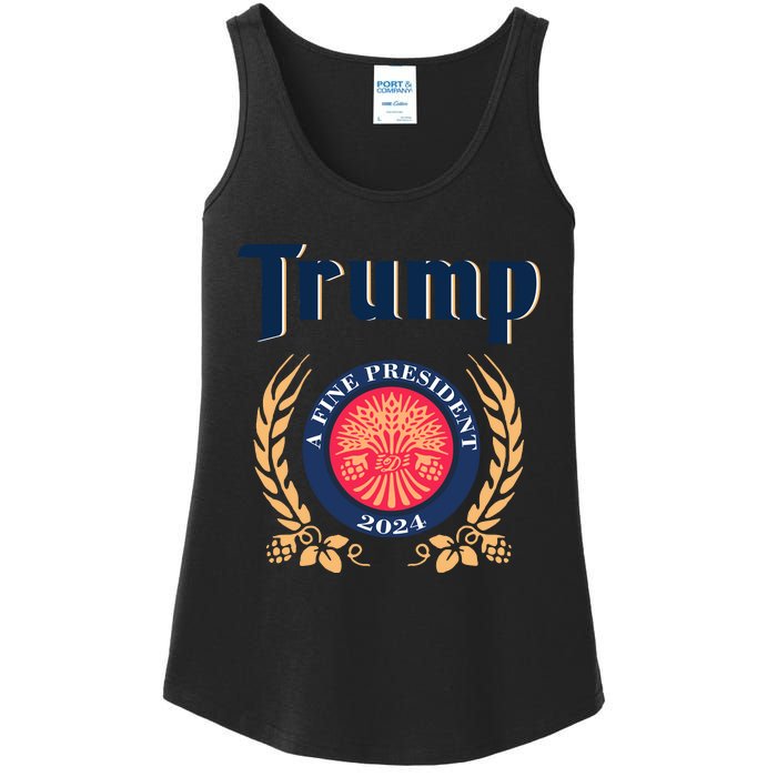 Trump A Fine President 2024 Ladies Essential Tank