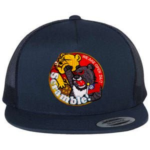 Taiwan Air Force Badge Flat Bill Trucker Hat