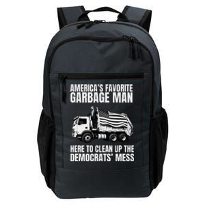 Trump AmericaS Favorite Garbage Man Trash Truck Photo Maga Daily Commute Backpack