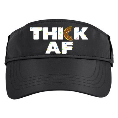 Thick AF Funny Donut Fitness Weightlifting Adult Drive Performance Visor