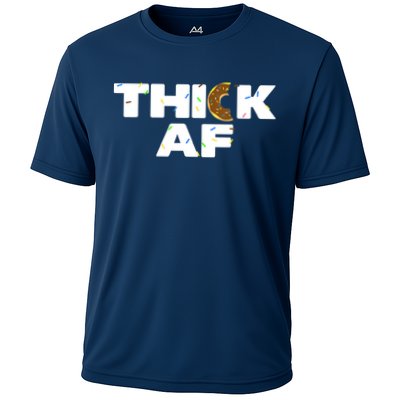 Thick AF Funny Donut Fitness Weightlifting Performance Shirt
