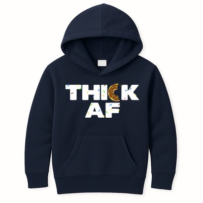 Thick AF Funny Donut Fitness Weightlifting Kids Hoodie