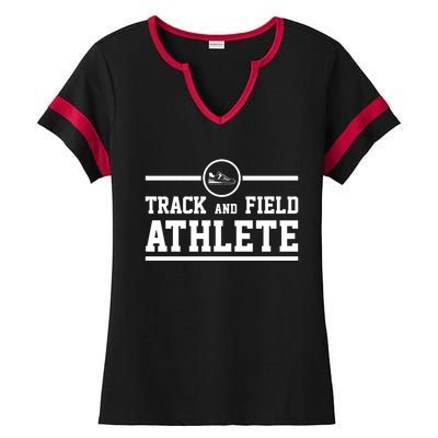 Track And Field Athlete Gift Ladies Halftime Notch Neck Tee