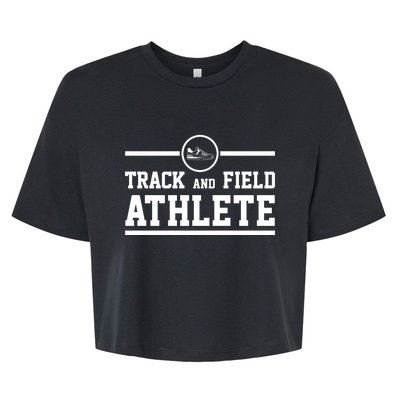 Track And Field Athlete Gift Bella+Canvas Jersey Crop Tee