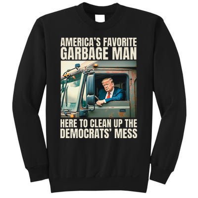 Trump AmericaS Favorite Garbage Man Trump In Trash Truck Sweatshirt