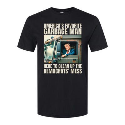 Trump AmericaS Favorite Garbage Man Trump In Trash Truck Softstyle CVC T-Shirt