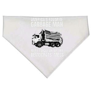 Trump AmericaS Favorite Garbage Man Trash Truck Photo Maga USA-Made Doggie Bandana