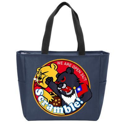 Taiwan Air Force Badge Zip Tote Bag