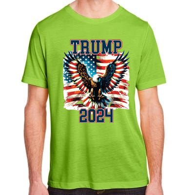 Trump American Flag President Election Adult ChromaSoft Performance T-Shirt