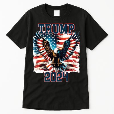 Trump American Flag President Election Tall T-Shirt