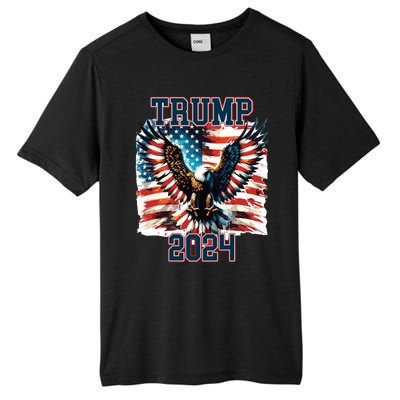 Trump American Flag President Election Tall Fusion ChromaSoft Performance T-Shirt