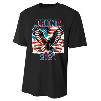 Trump American Flag President Election Performance Sprint T-Shirt