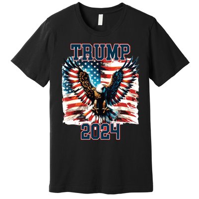 Trump American Flag President Election Premium T-Shirt